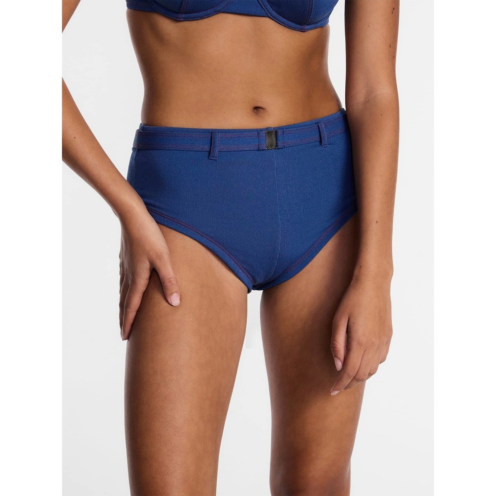 Lee Womens Kacey Musgraves Denim Cheeky Swim Short Dark Wash Size XXL (20) NWT